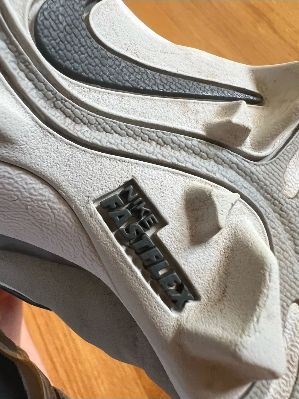 Nike 1Y Alpha Huarache Light Gray Baseball Cleats FastFlex